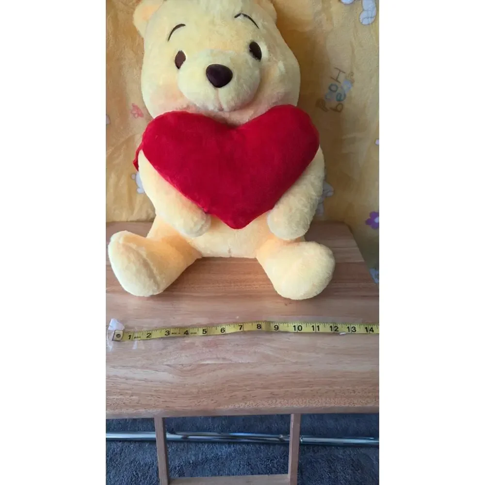 Winnie the Pooh Blanket Inside Plush Toy 40x60 Heart Zip Storage Pillow NWOT